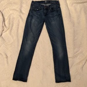 7 for all mankind dark wash jeans 24